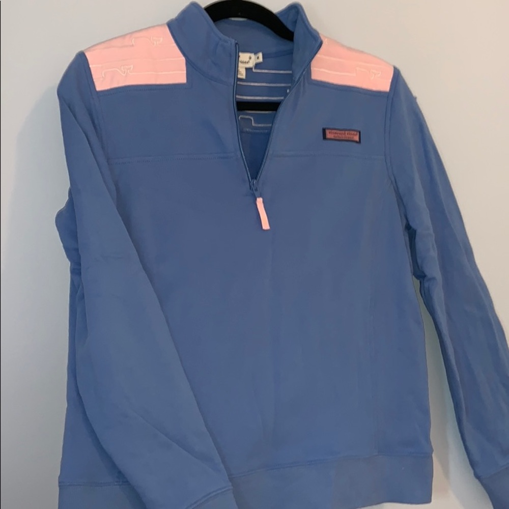 Vineyard Vines M Blue & Pink Pullover